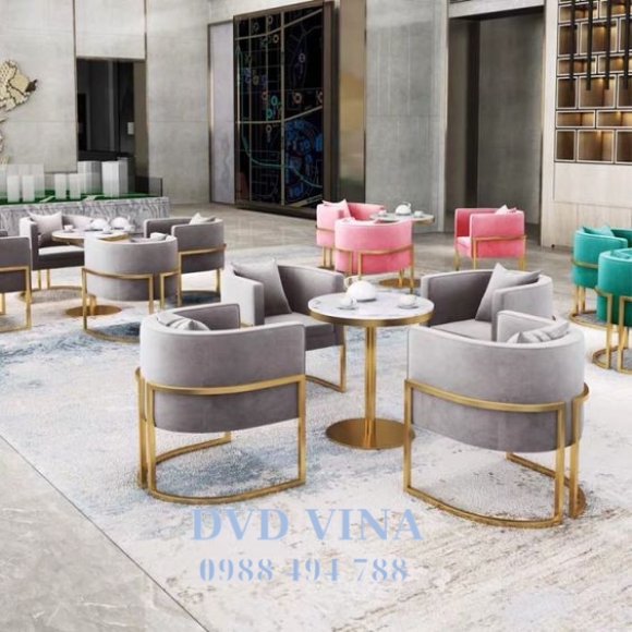 BÀN SOFA INOX MẠ VÀNG